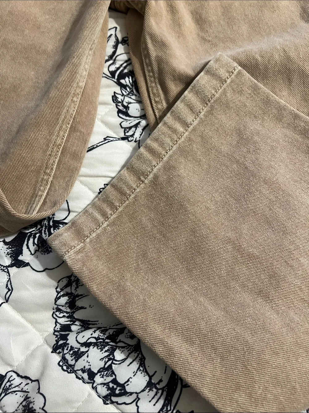H&M Kids Tan Corduroy Elastic-Waist Joggers